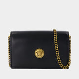 Sac Porté Épaule Mini - Versace - Cuir - Noir