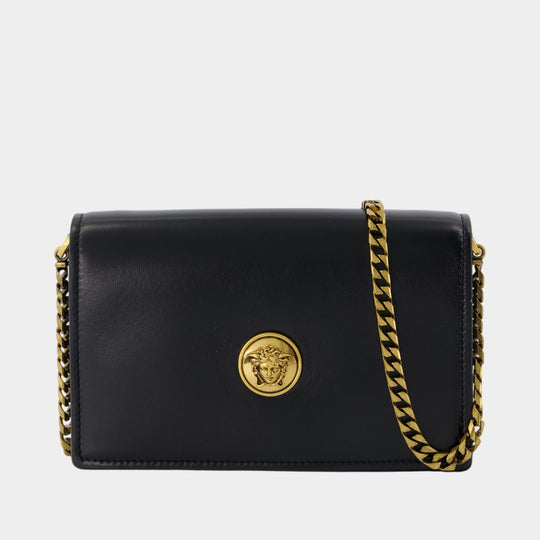 Sac Porté Épaule Mini - Versace - Cuir - Noir