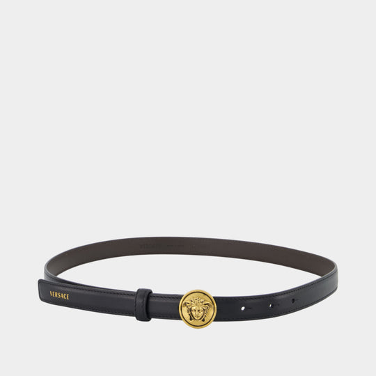 Ceinture H.20 - Versace - Cuir - Noir