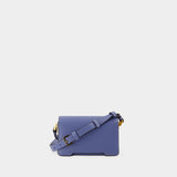 Sac Porté Épaule Mini - Marni - Cuir - Bleu