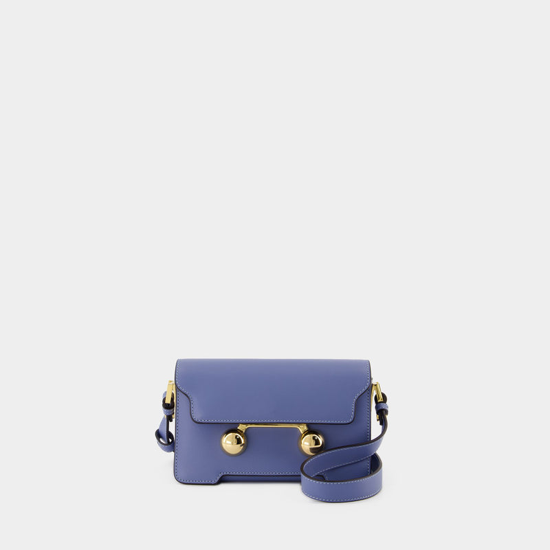 Sac Porté Épaule Mini - Marni - Cuir - Bleu