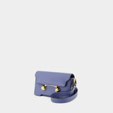 Sac Porté Épaule Mini - Marni - Cuir - Bleu