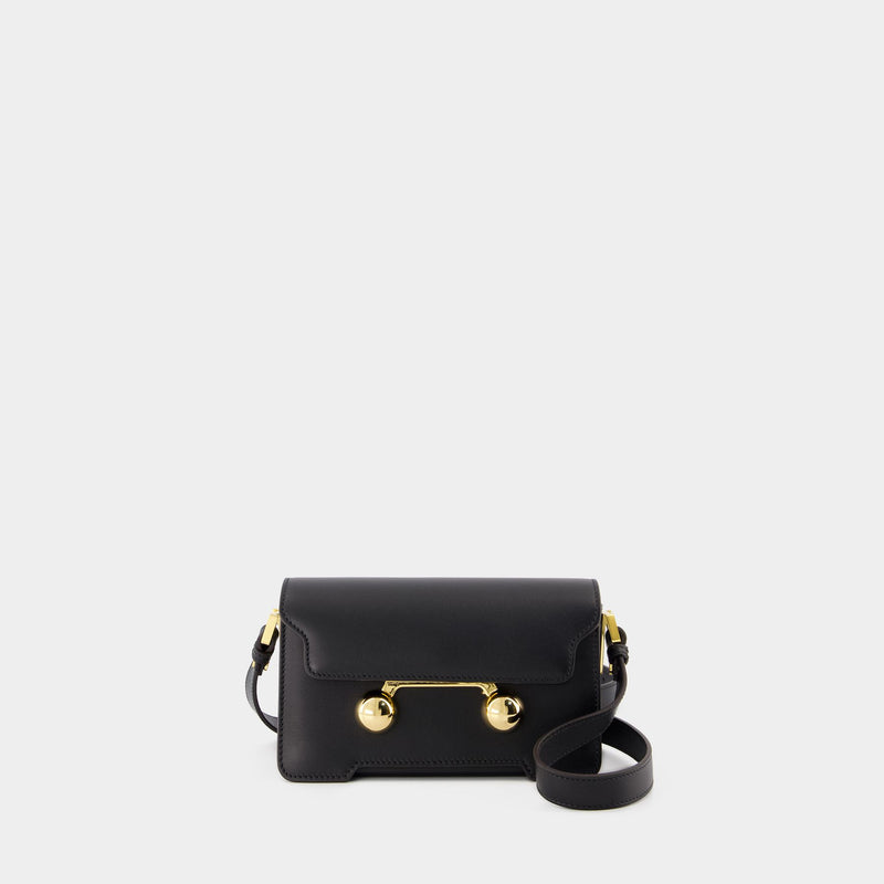 Sac Porté Épaule Mini - Marni - Cuir - Noir