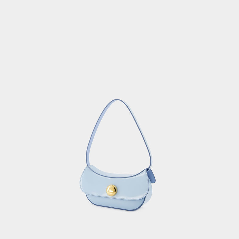 Sac Porté Épaule Small Hobo - Marni - Cuir - Bleu