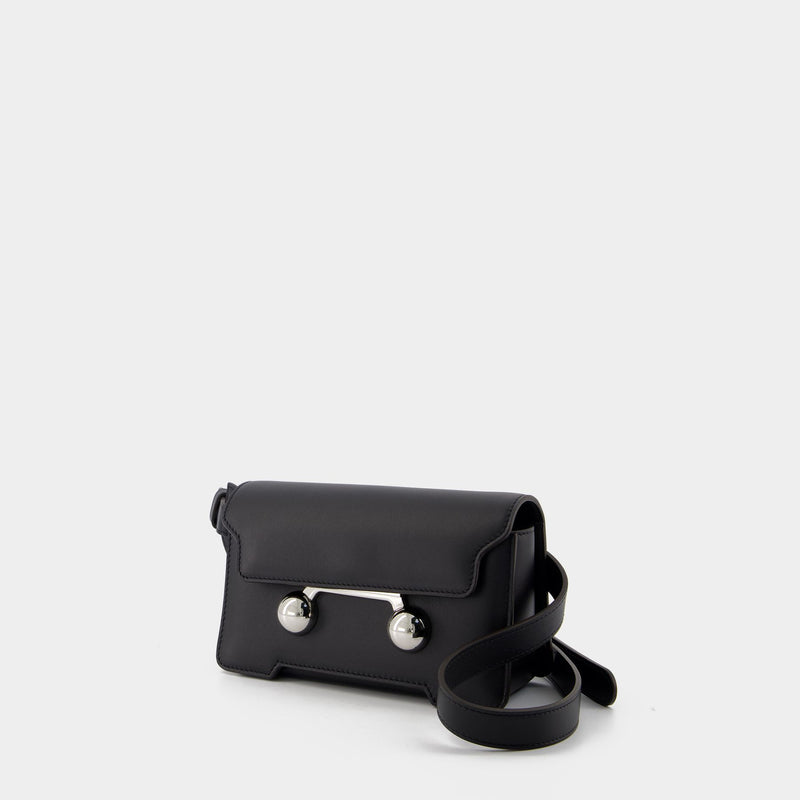 Sac À Bandoulière Cross-Boy - Marni - Cuir - Noir