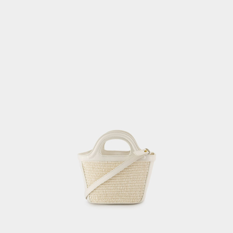 Sac À Main Tropicalia Micro - Marni - Coton - Blanc