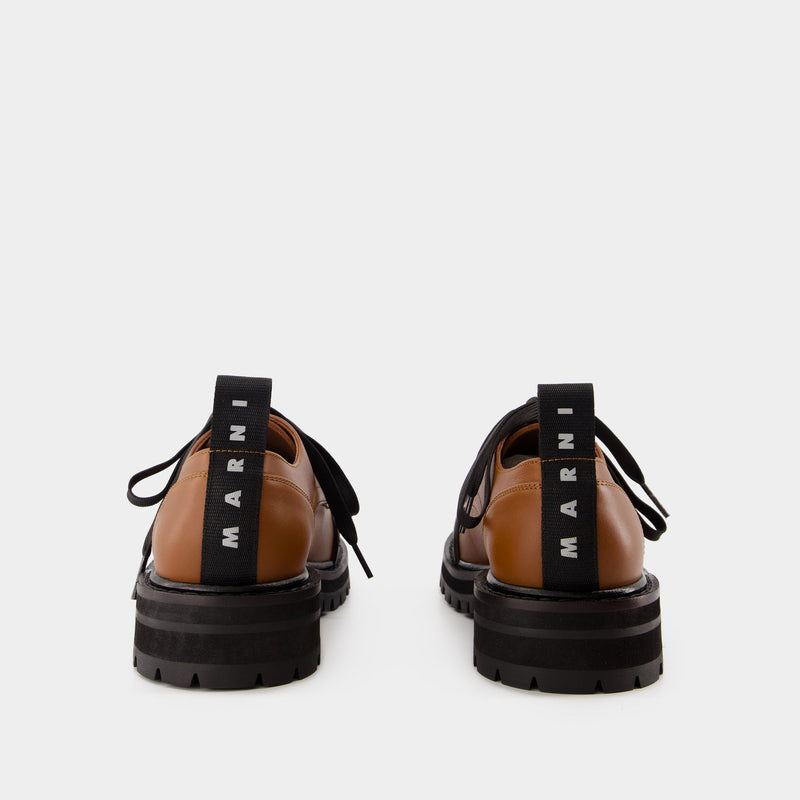 Derbies Dada - Marni - Cuir - Marron