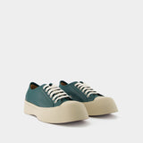 Sneakers Lace Up - Marni - Cuir - Vert