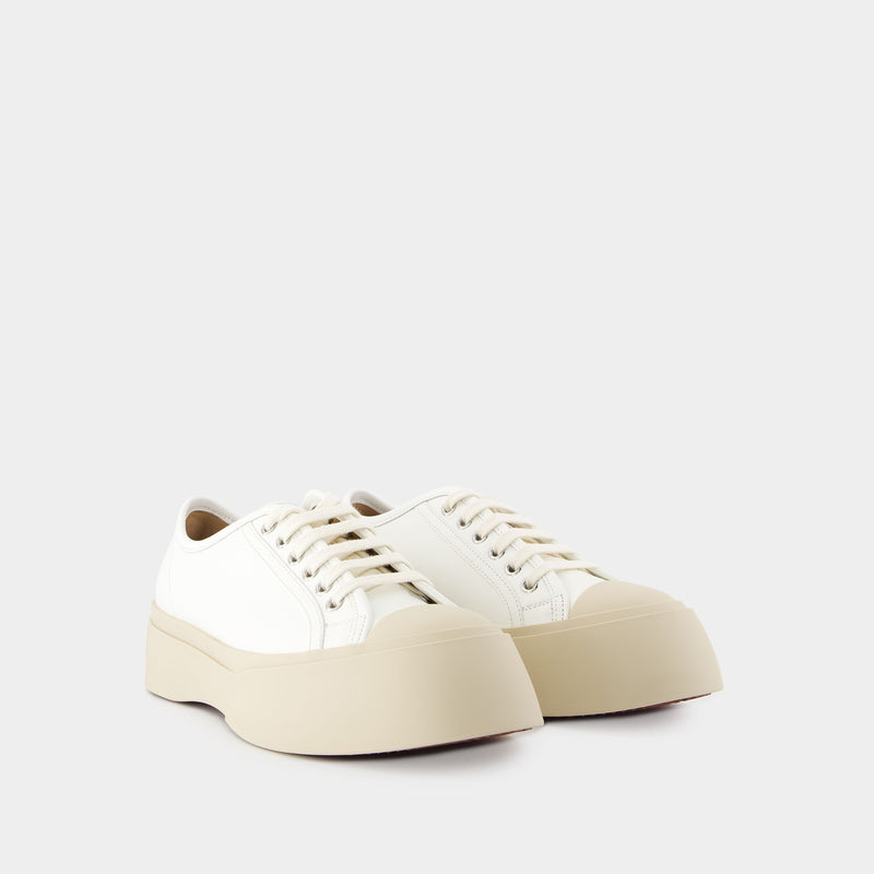 Sneakers Laced Up - Marni - Cuir - Blanc