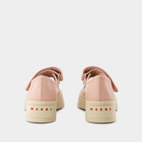 Sneakers Mary Jane - Marni - Cuir - Rose