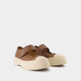 Sneakers Mary Jane - Marni - Cuir - Marron