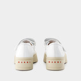 Sneakers Mary Jane - Marni - Cuir - Blanc