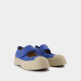 Sneakers Mary Jane - Marni - Coton - Bleu