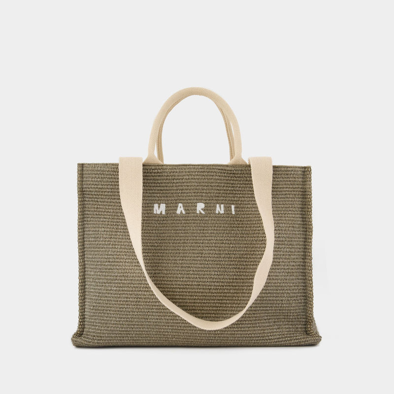 Cabas Large - Marni - Coton - Vert