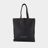 Cabas Museo Soft New Large - Marni - Cuir - Noir