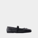 Sneakers Mary Jane - Marni - Cuir - Noir