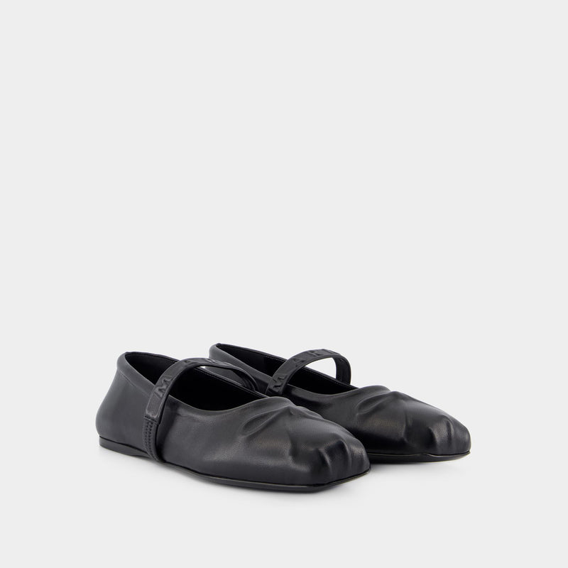 Sneakers Mary Jane - Marni - Cuir - Noir