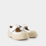 Sneakers Mary Jane - Marni - Cuir - Argenté