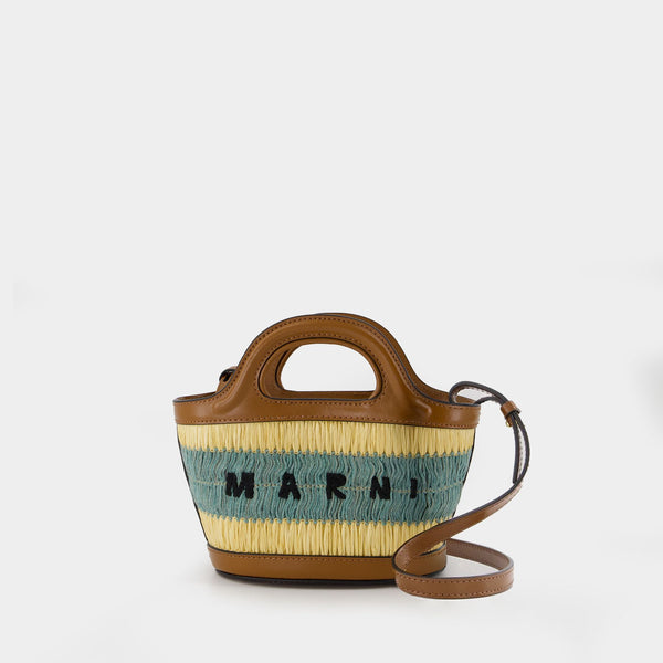 Cabas Tropicalia Micro - Marni - Raphia - Marron