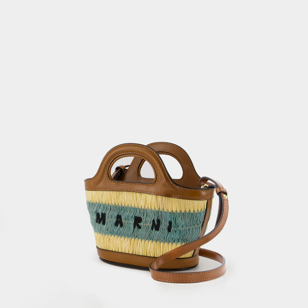 Cabas Tropicalia Micro - Marni - Raphia - Marron