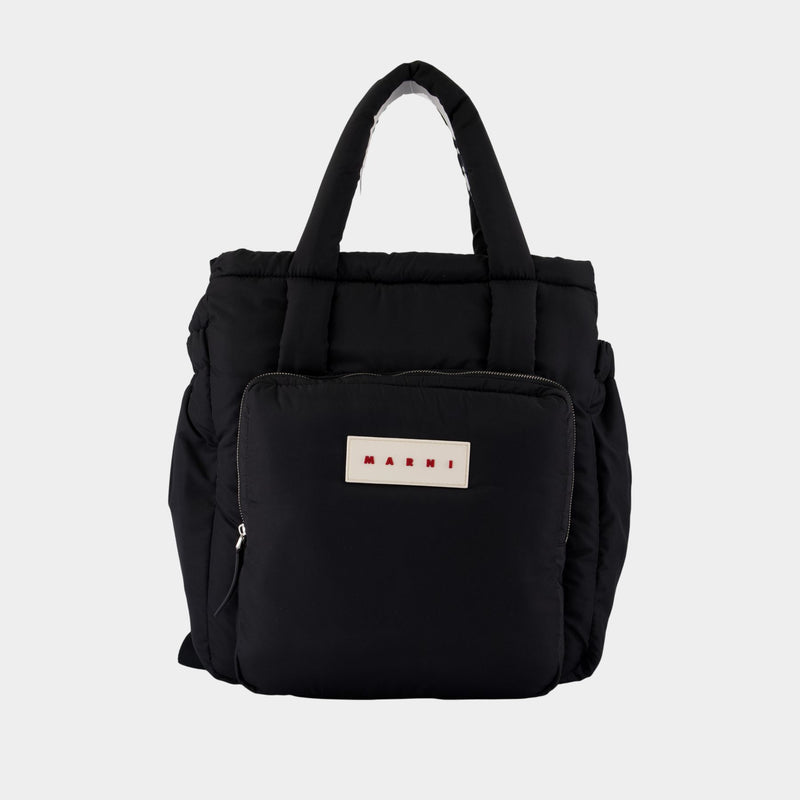 Cabas Puffy - Marni - Synthétique - Noir