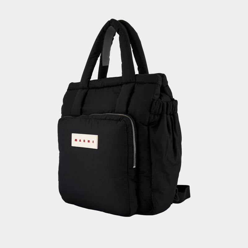 Cabas Puffy - Marni - Synthétique - Noir