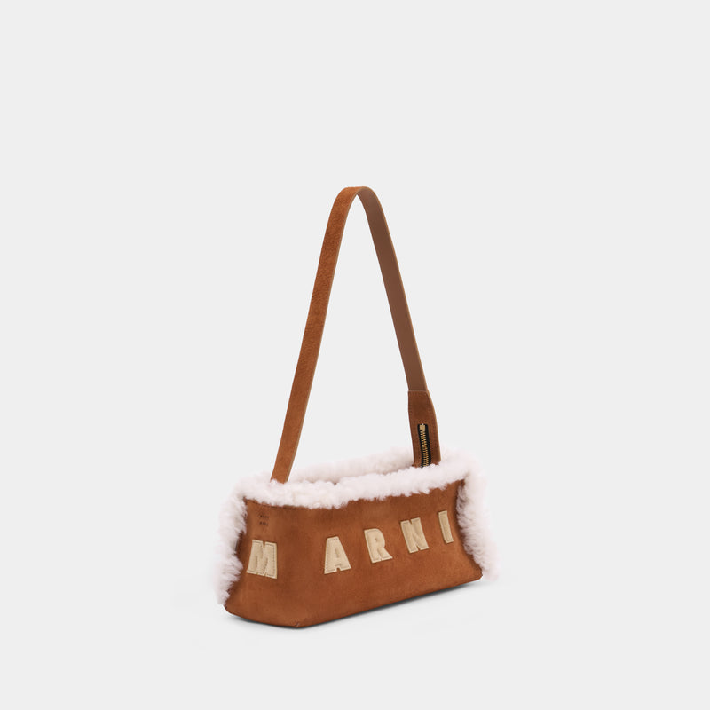 Sac Porté Épaule Museo - Marni - Cuir - Marron