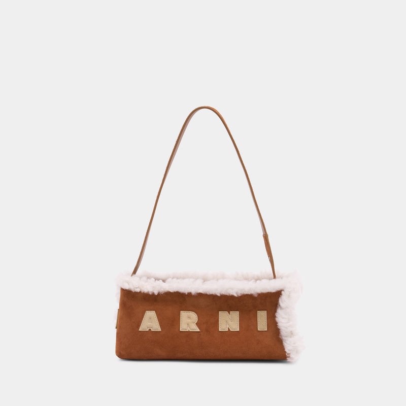 Sac Porté Épaule Museo - Marni - Cuir - Marron