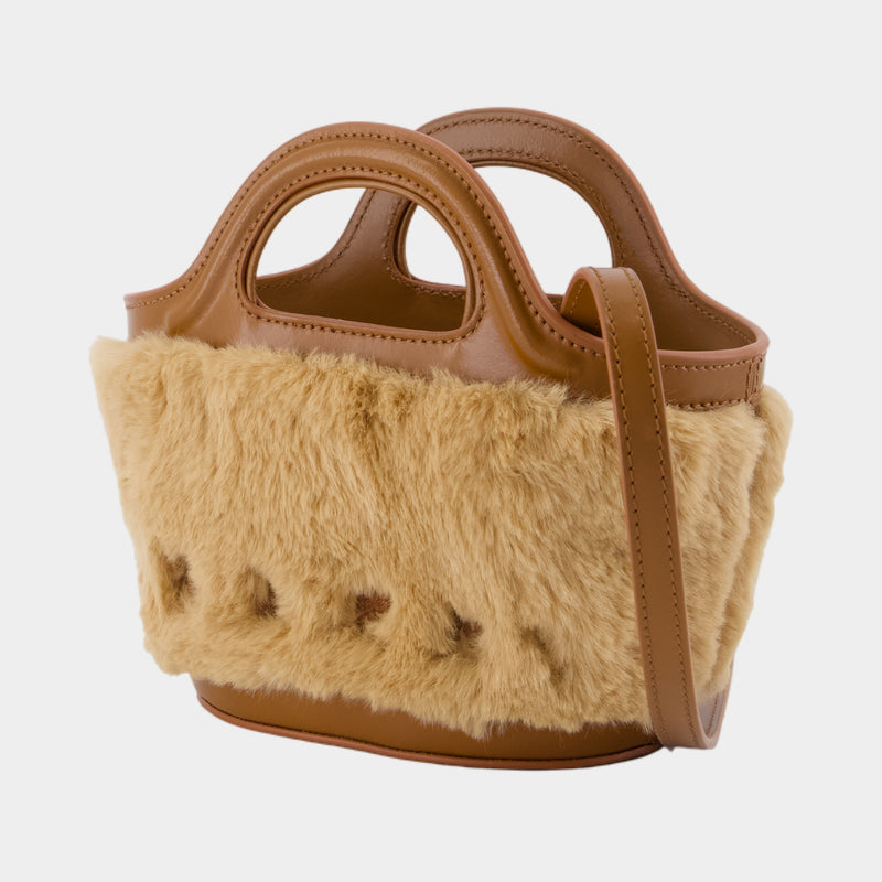 Sac À Main Tropicalia Micro - Marni - Synthétique - Beige