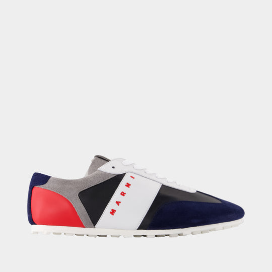 Sneakers - Marni - Cuir - Bleu