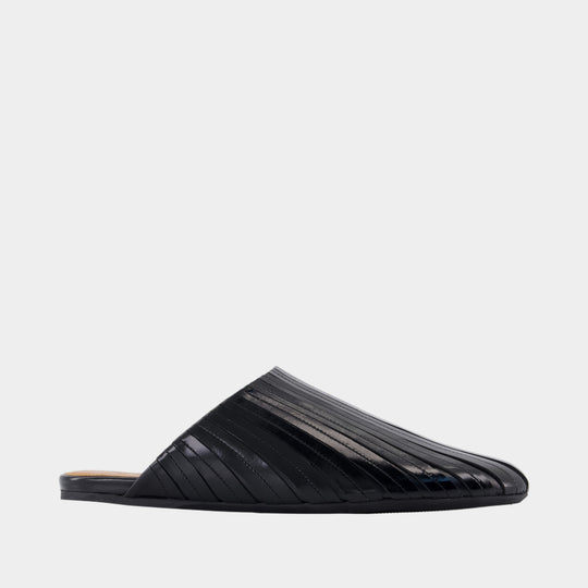 Sandales Sabot - Marni - Cuir - Noir