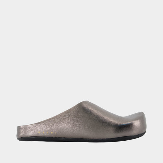 Sabots Fussbett - Marni - Synthétique - Argenté