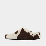 Mules Fussbett - Marni - Cuir - Blanc/Marron