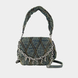 Sac Porté Épaule Charm-D Small - DIESEL - Coton - Bleu