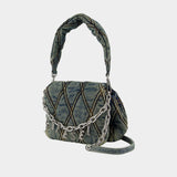 Sac Porté Épaule Charm-D Small - DIESEL - Coton - Bleu