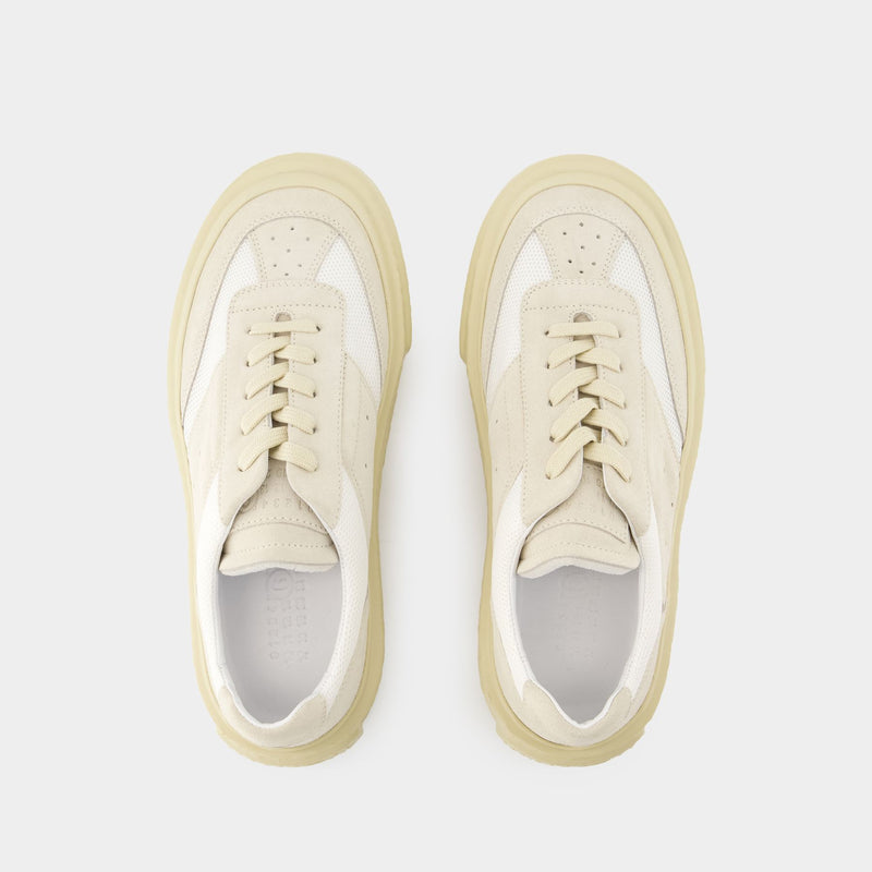 Sneakers - MM6 Maison Margiela - Cuir - Blanc