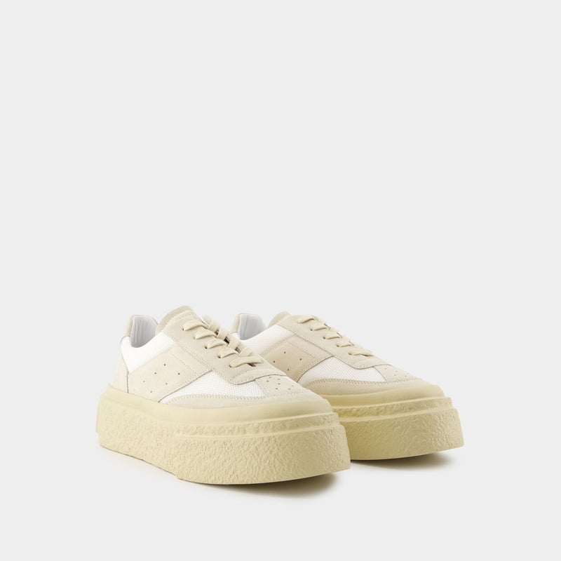 Sneakers - MM6 Maison Margiela - Cuir - Blanc