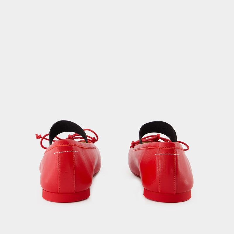 Ballerines Ballet - MM6 Maison Margiela - Cuir - Rouge