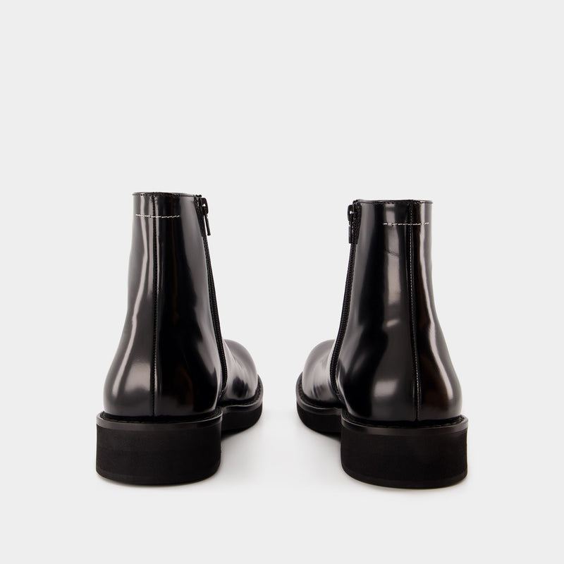 Bottines - MM6 Maison Margiela - Cuir - Noir