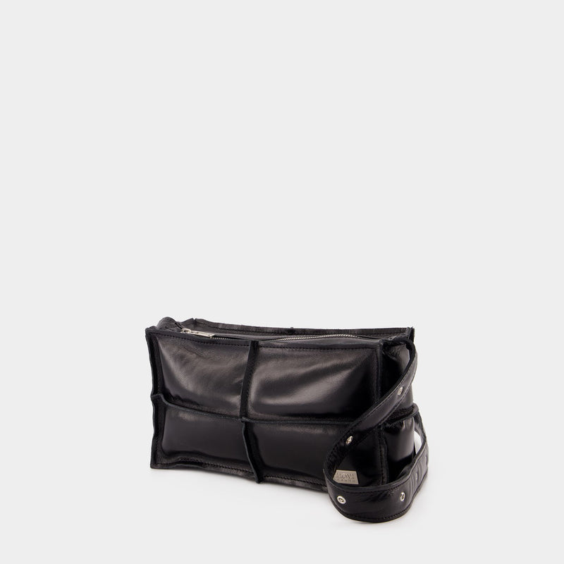 Sac À Main Numeric Top Handle Mini - MM6 Maison Margiela - Cuir - Noir