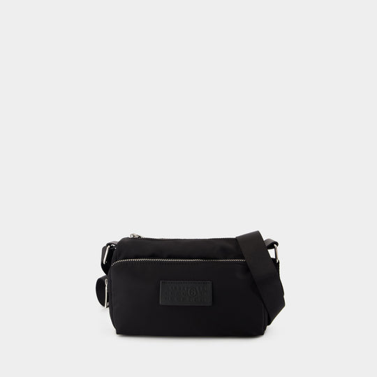 Sac À Bandoulière Pockets - MM6 Maison Margiela - Nylon - Noir