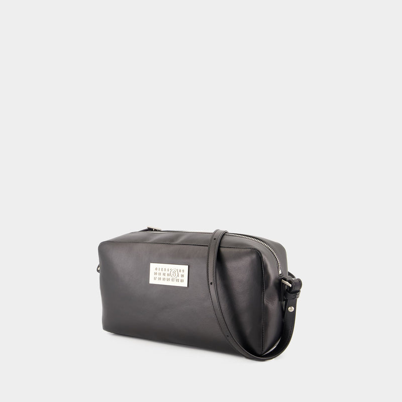 Sac À Bandoulière Numeric Soft - MM6 Maison Margiela - Cuir - Noir