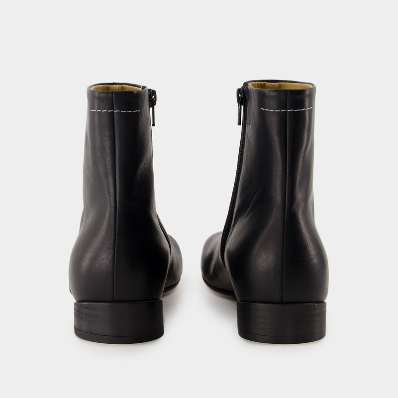 Bottines - MM6 Maison Margiela - Cuir - Noir