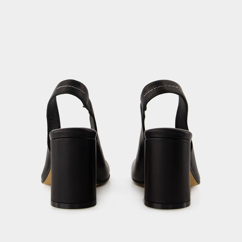 Escarpins - MM6 Maison Margiela - Cuir - Noir