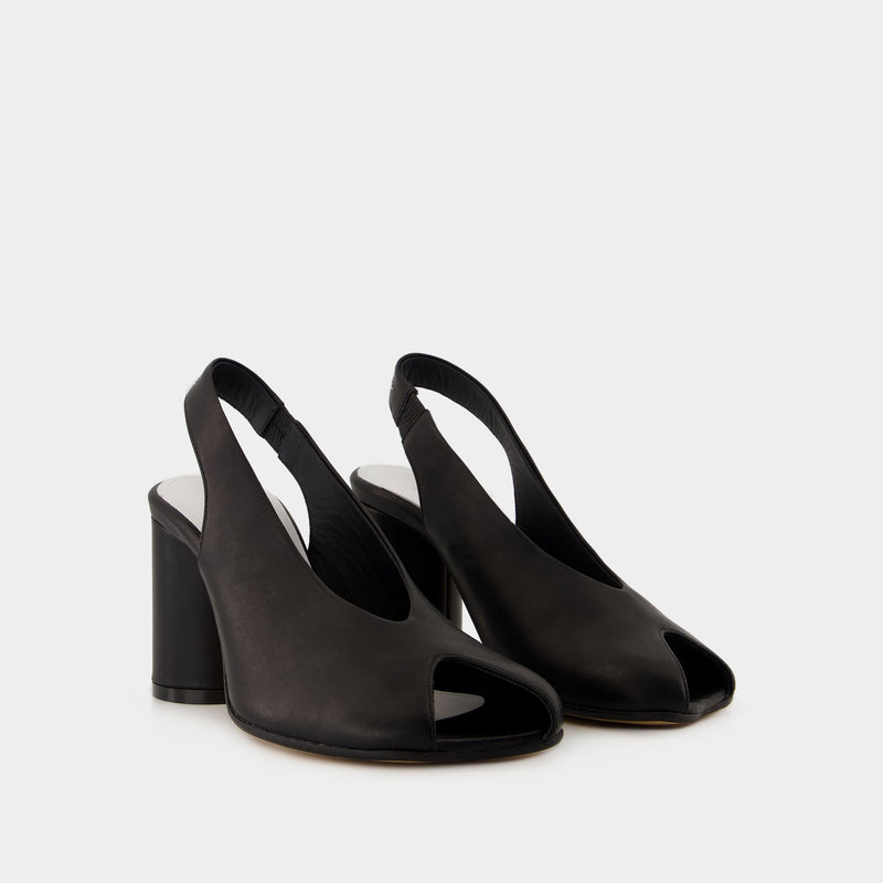 Escarpins - MM6 Maison Margiela - Cuir - Noir