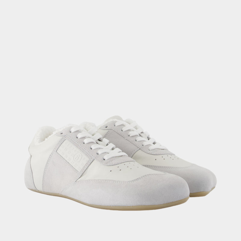 Sneakers - MM6 Maison Margiela - Cuir - Blanc