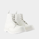Bottines 1460 8-Eye No Steel Toe - MM6 Maison Margiela x Dr Martens - Cuir - Blanc