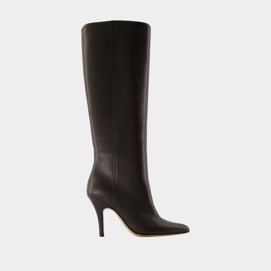 Bottes - MM6 Maison Margiela - Cuir - Marron