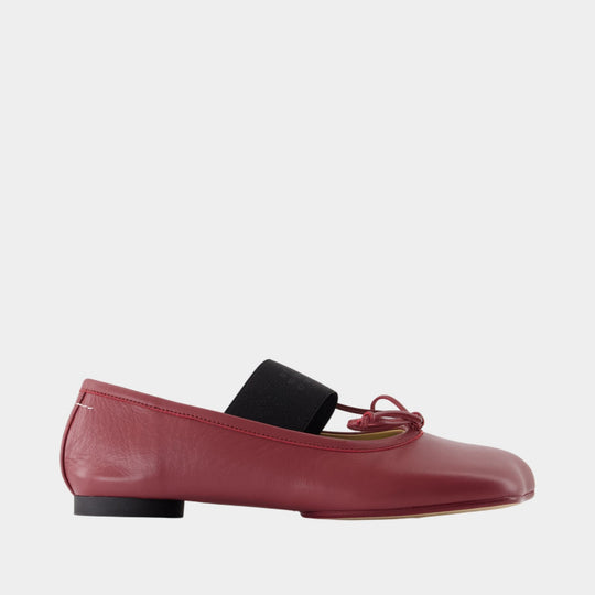 Ballerines - MM6 Maison Margiela - Cuir - Bordeaux
