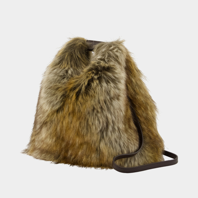 Sac À Bandoulière Japanese - MM6 Maison Margiela - Synthétique - Beige/Vert